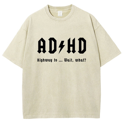 AD HD Vintage Distressed T-shirt