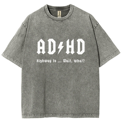 AD HD Vintage Distressed T-shirt