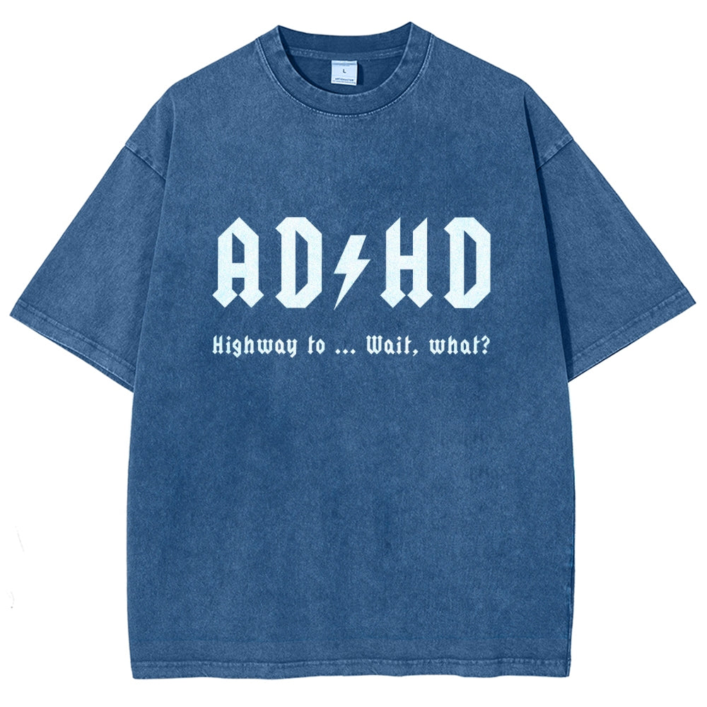 AD HD Vintage Distressed T-shirt