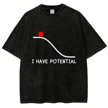 I Had Potential Vintage Distressed T-shirt