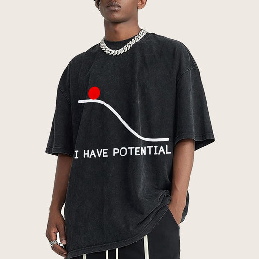 I Had Potential Vintage Distressed T-shirt
