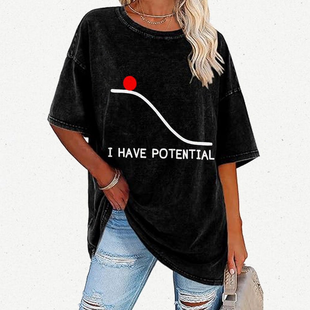 I Had Potential Vintage Distressed T-shirt