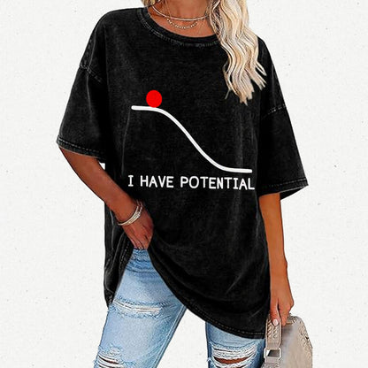 I Had Potential Vintage Distressed T-shirt