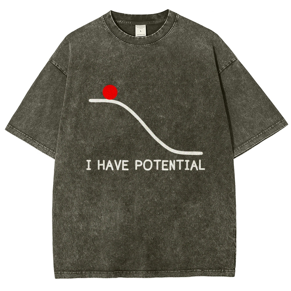 I Had Potential Vintage Distressed T-shirt