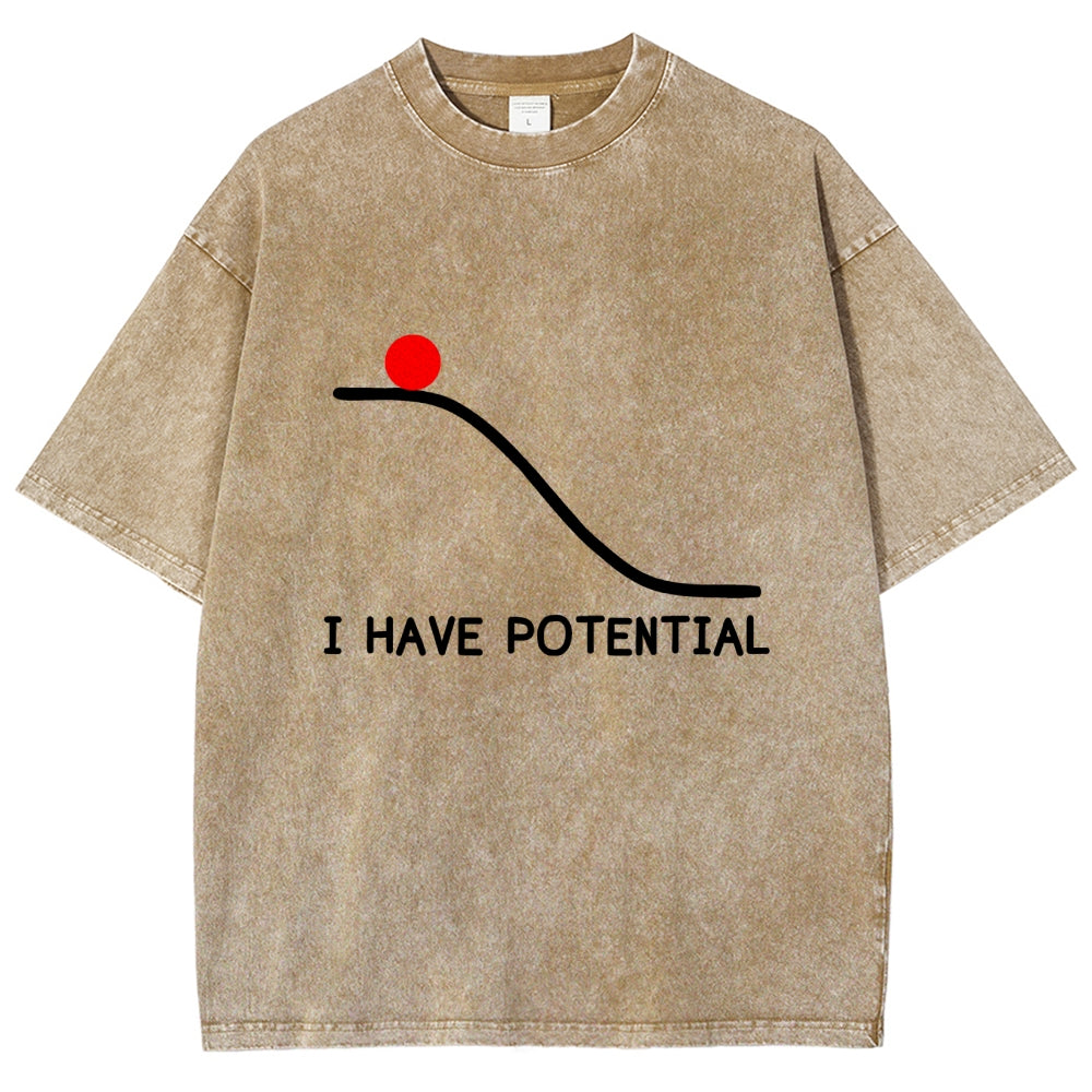 I Had Potential Vintage Distressed T-shirt