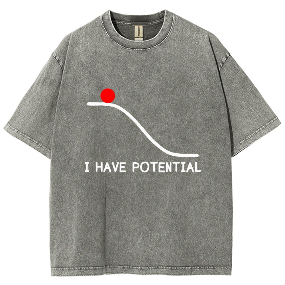I Had Potential Vintage Distressed T-shirt