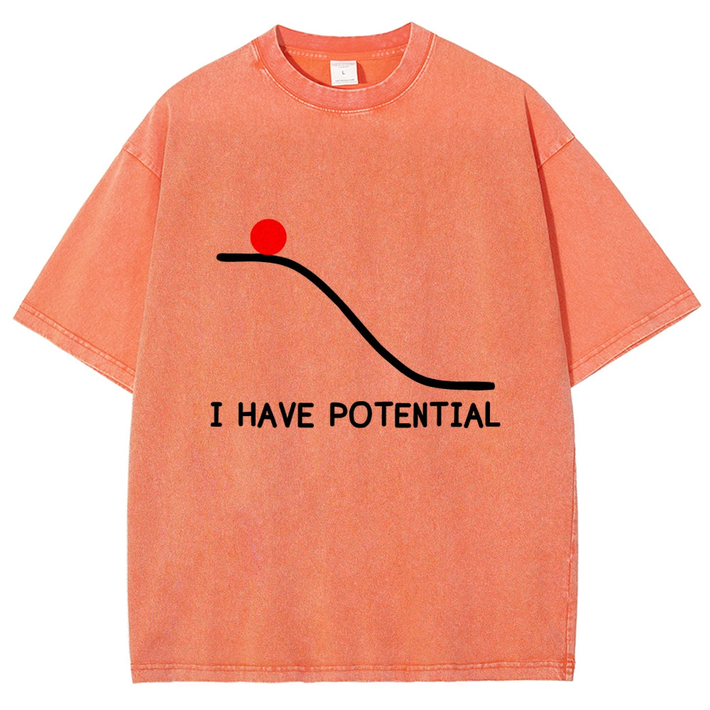 I Had Potential Vintage Distressed T-shirt