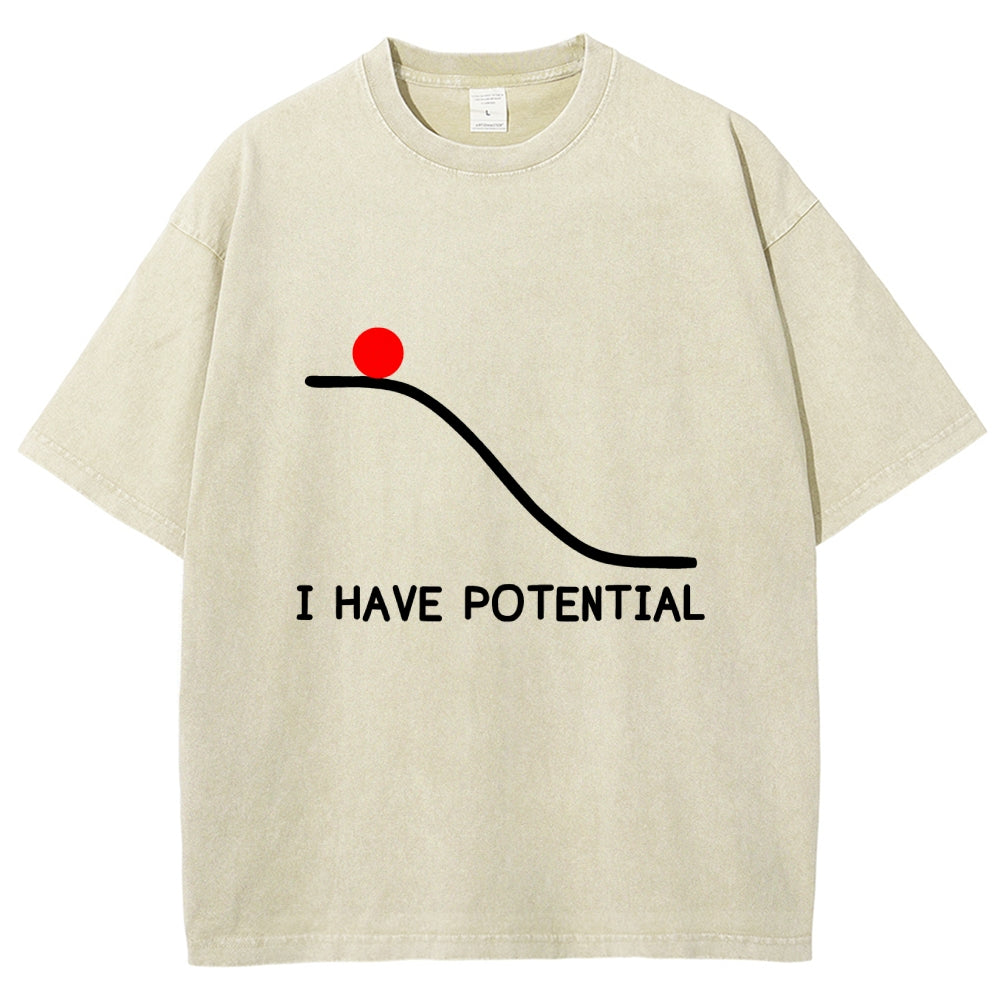 I Had Potential Vintage Distressed T-shirt
