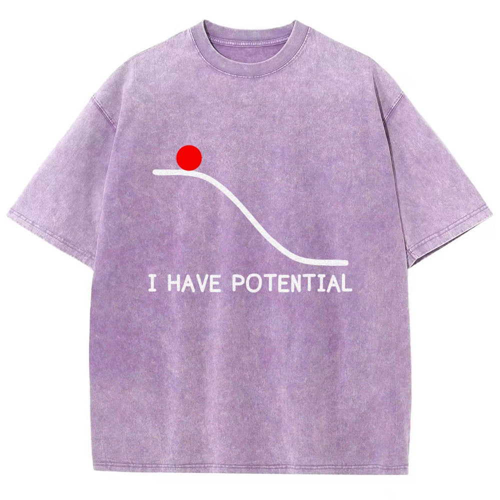 I Had Potential Vintage Distressed T-shirt