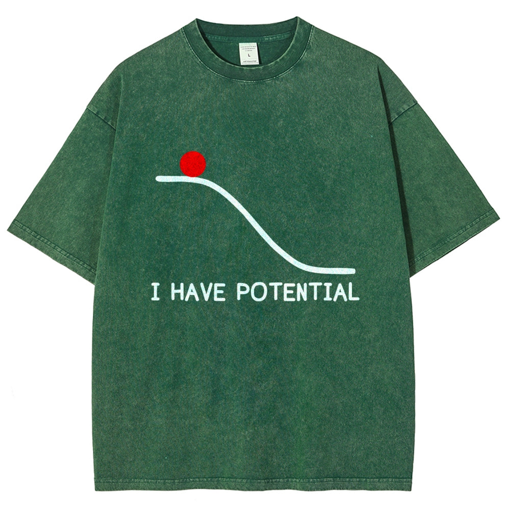 I Had Potential Vintage Distressed T-shirt