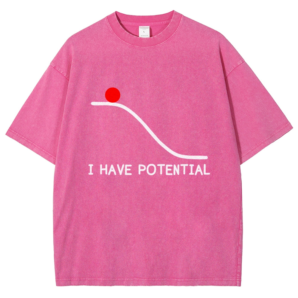 I Had Potential Vintage Distressed T-shirt