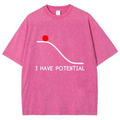 I Had Potential Vintage Distressed T-shirt
