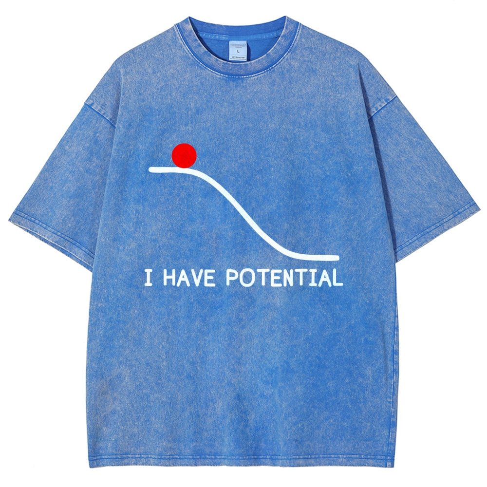 I Had Potential Vintage Distressed T-shirt