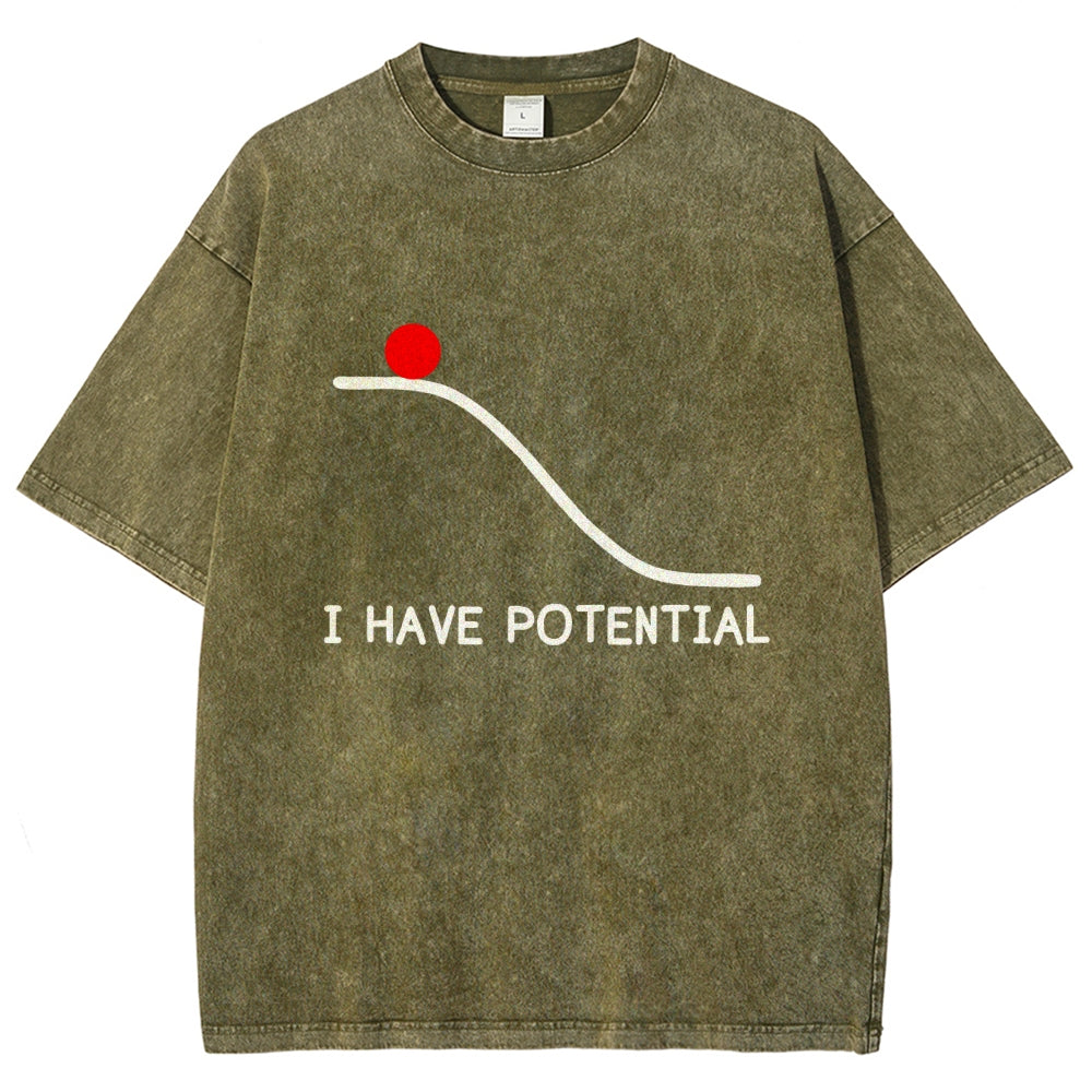 I Had Potential Vintage Distressed T-shirt
