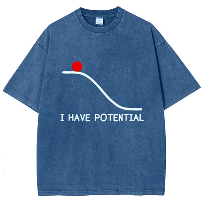 I Had Potential Vintage Distressed T-shirt