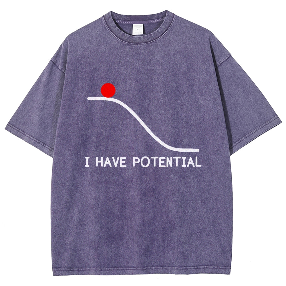 I Had Potential Vintage Distressed T-shirt