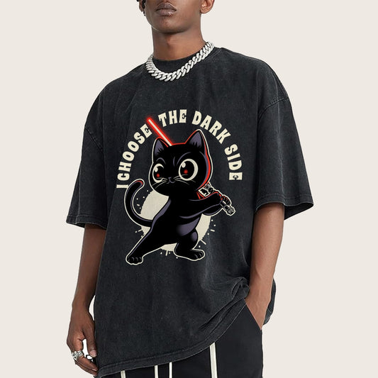 I Choose The Dark Side Vintage Distressed T-shirt