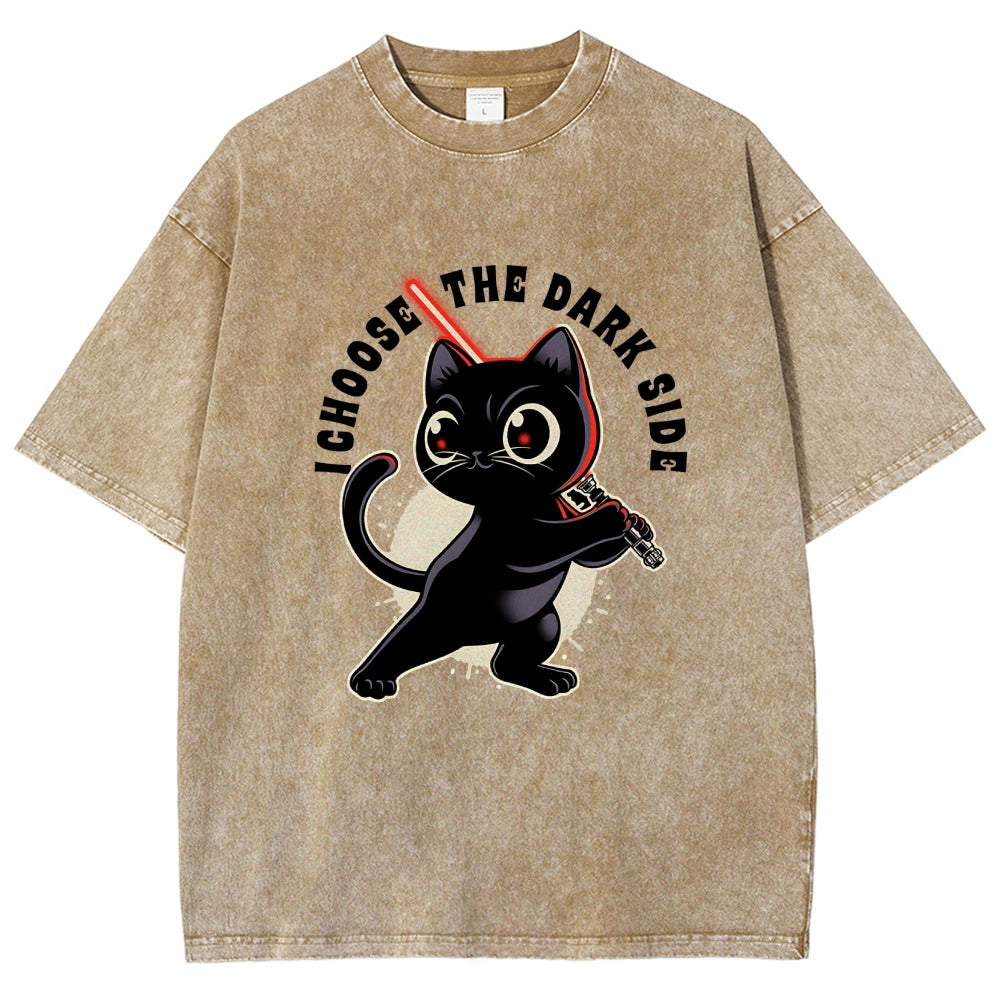 I Choose The Dark Side Vintage Distressed T-shirt