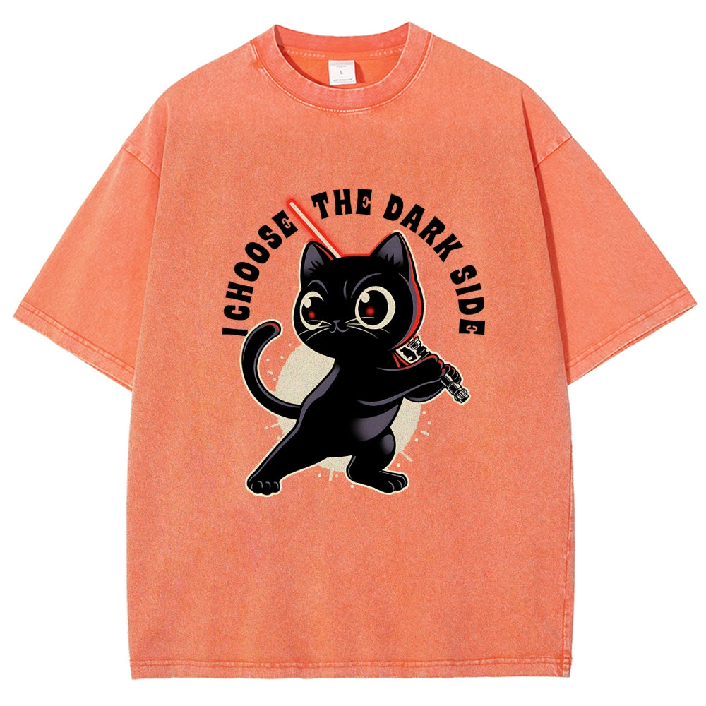 I Choose The Dark Side Vintage Distressed T-shirt