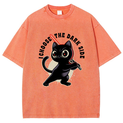 I Choose The Dark Side Vintage Distressed T-shirt