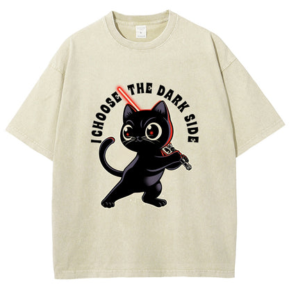 I Choose The Dark Side Vintage Distressed T-shirt