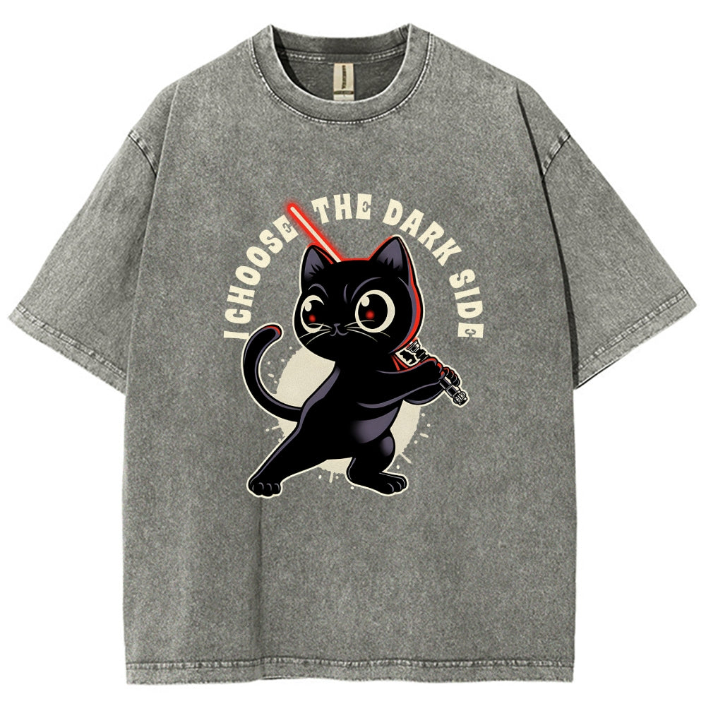 I Choose The Dark Side Vintage Distressed T-shirt