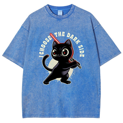 I Choose The Dark Side Vintage Distressed T-shirt