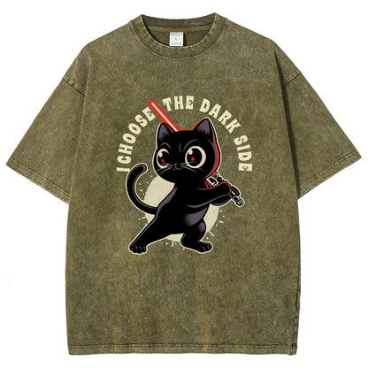 I Choose The Dark Side Vintage Distressed T-shirt