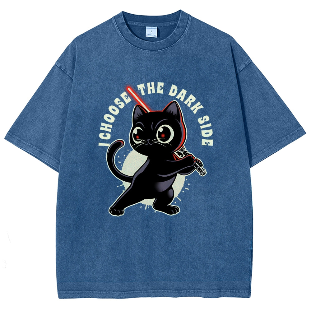 I Choose The Dark Side Vintage Distressed T-shirt