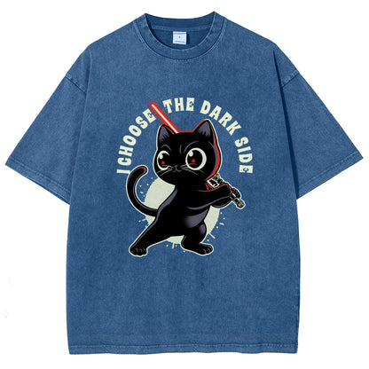 I Choose The Dark Side Vintage Distressed T-shirt