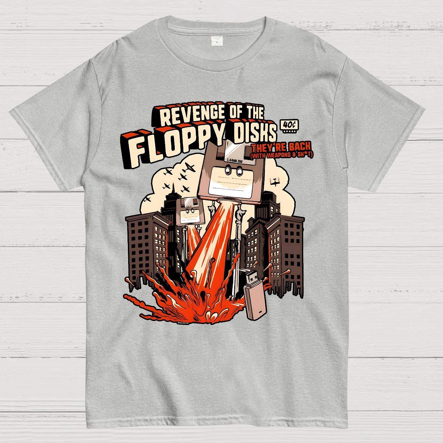 Attack of the Floppy Disks Geek T-Shirt