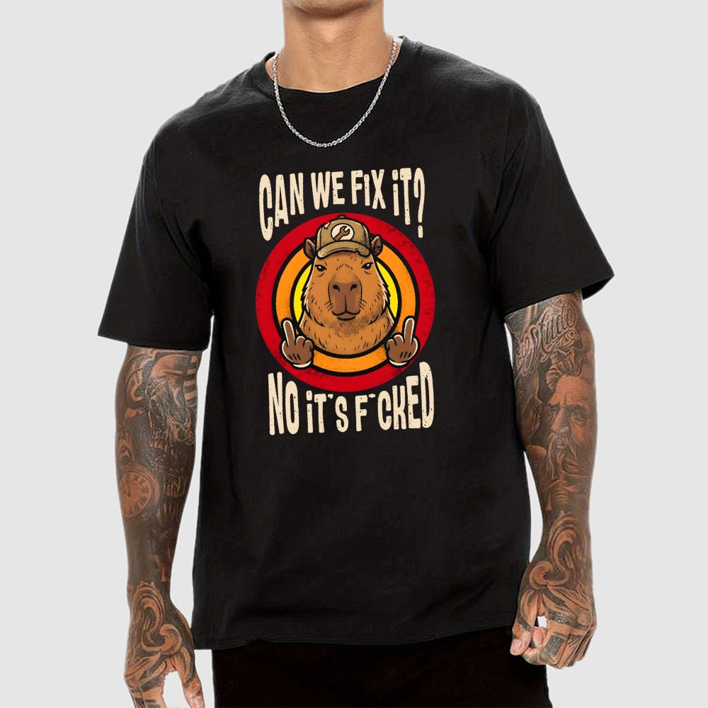 No It's Fucked Art Print Geek T-Shirt