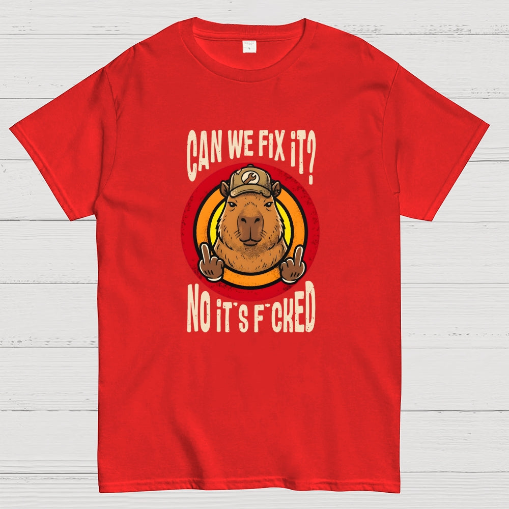No It's Fucked Art Print Geek T-Shirt