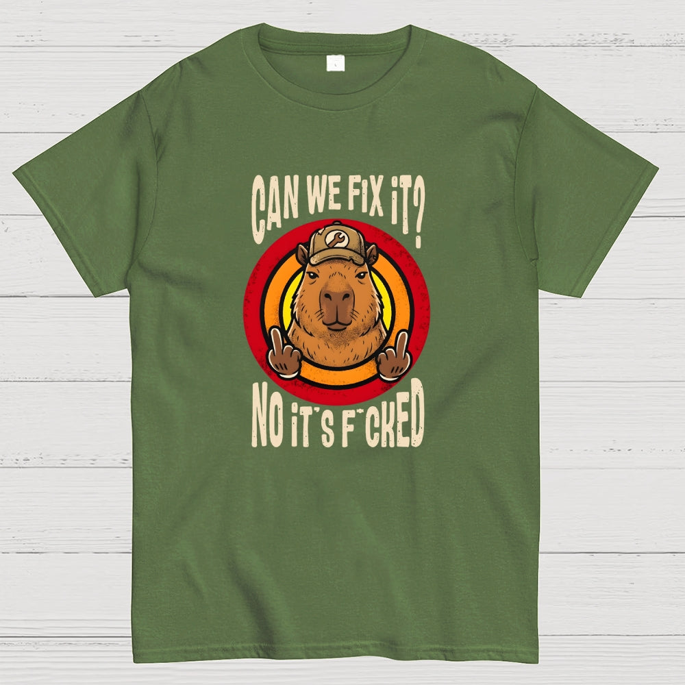 No It's Fucked Art Print Geek T-Shirt