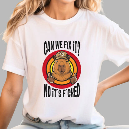 No It's Fucked Art Print Geek T-Shirt