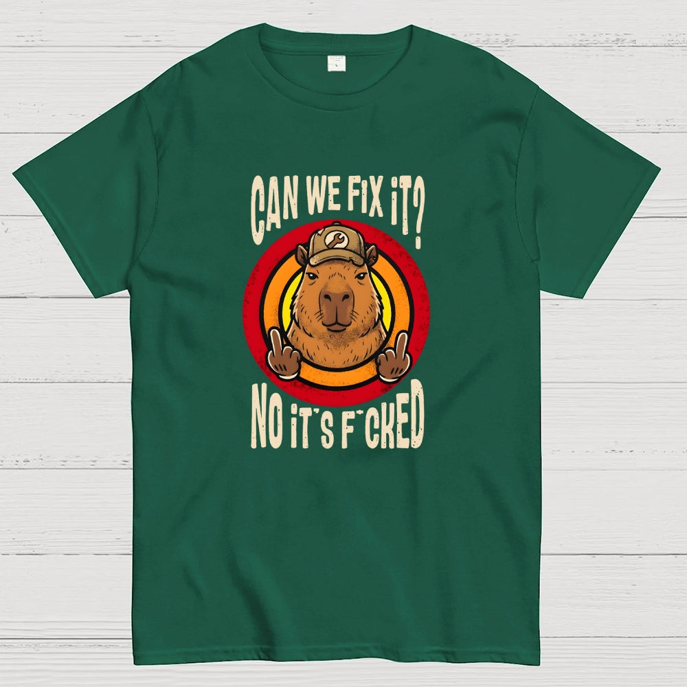 No It's Fucked Art Print Geek T-Shirt