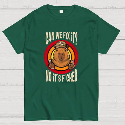 No It's Fucked Art Print Geek T-Shirt