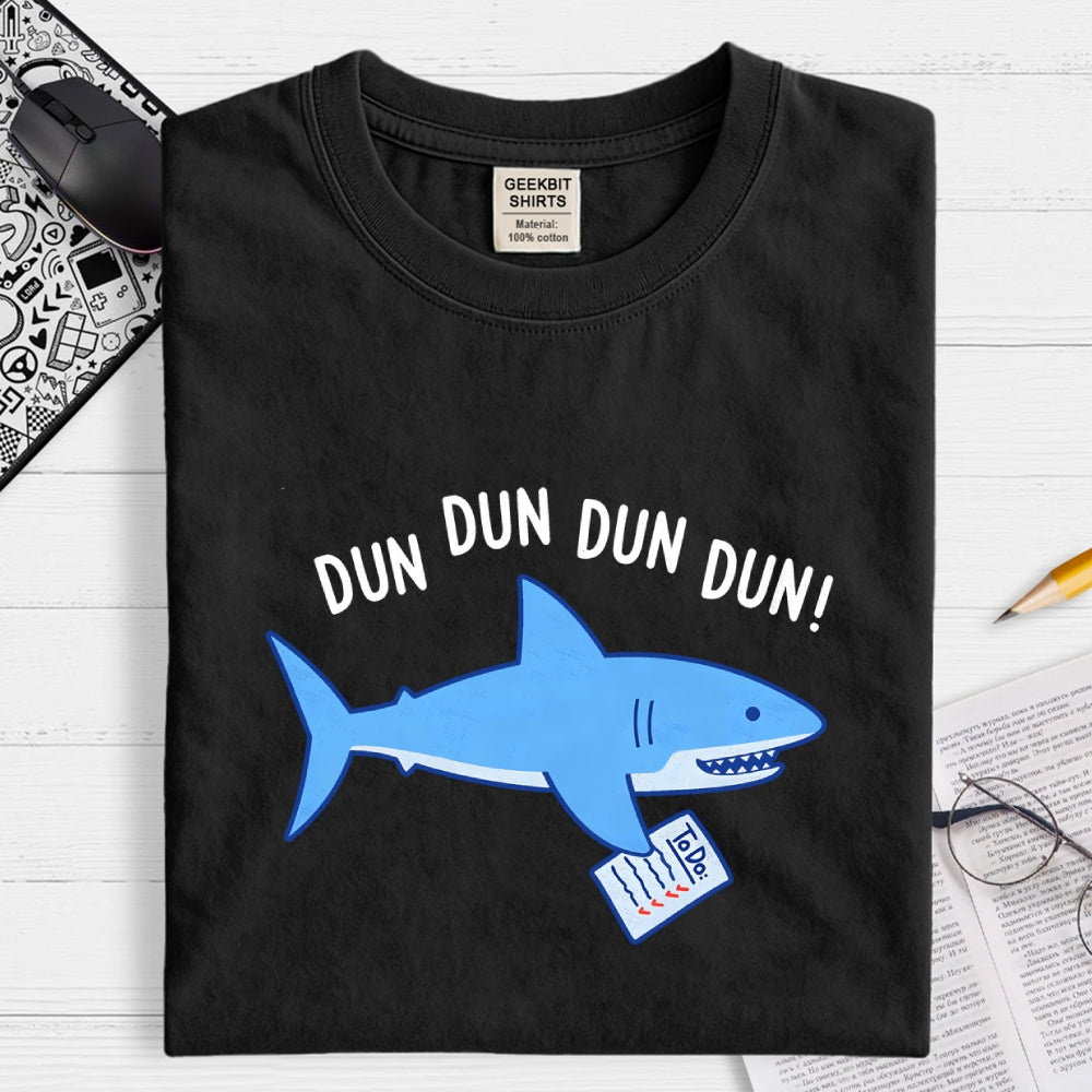 Dun Dun Shark Geek T-Shirt