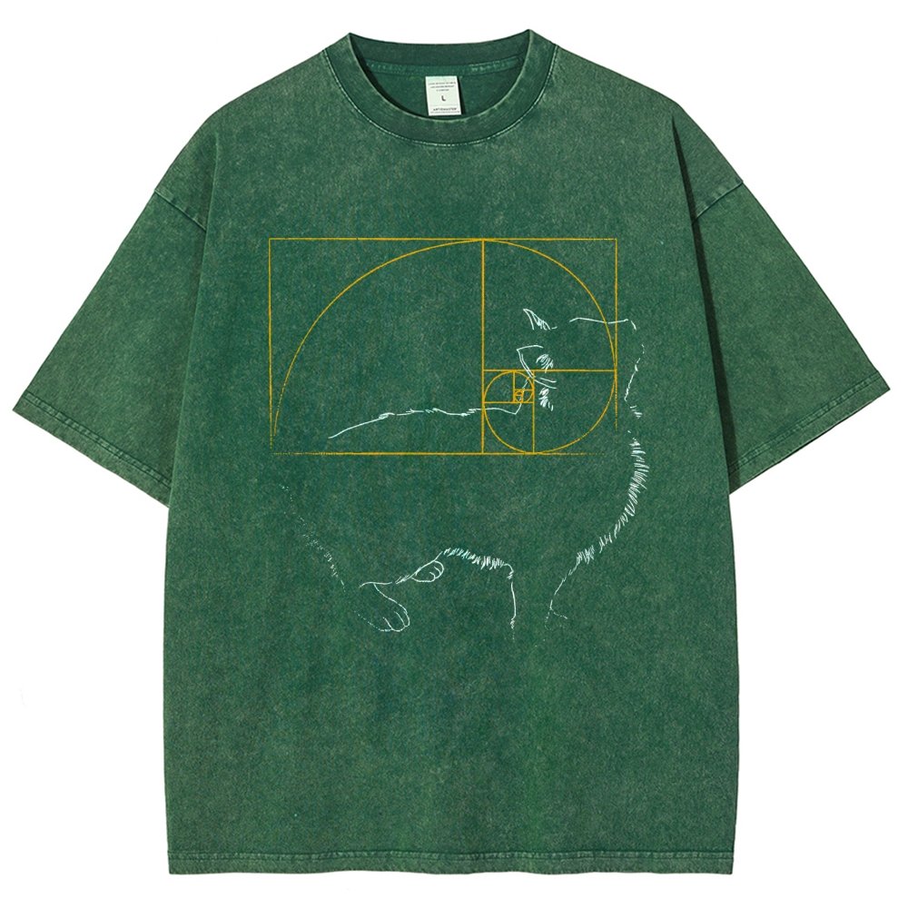 Golden Cat Vintage Distressed T-shirt