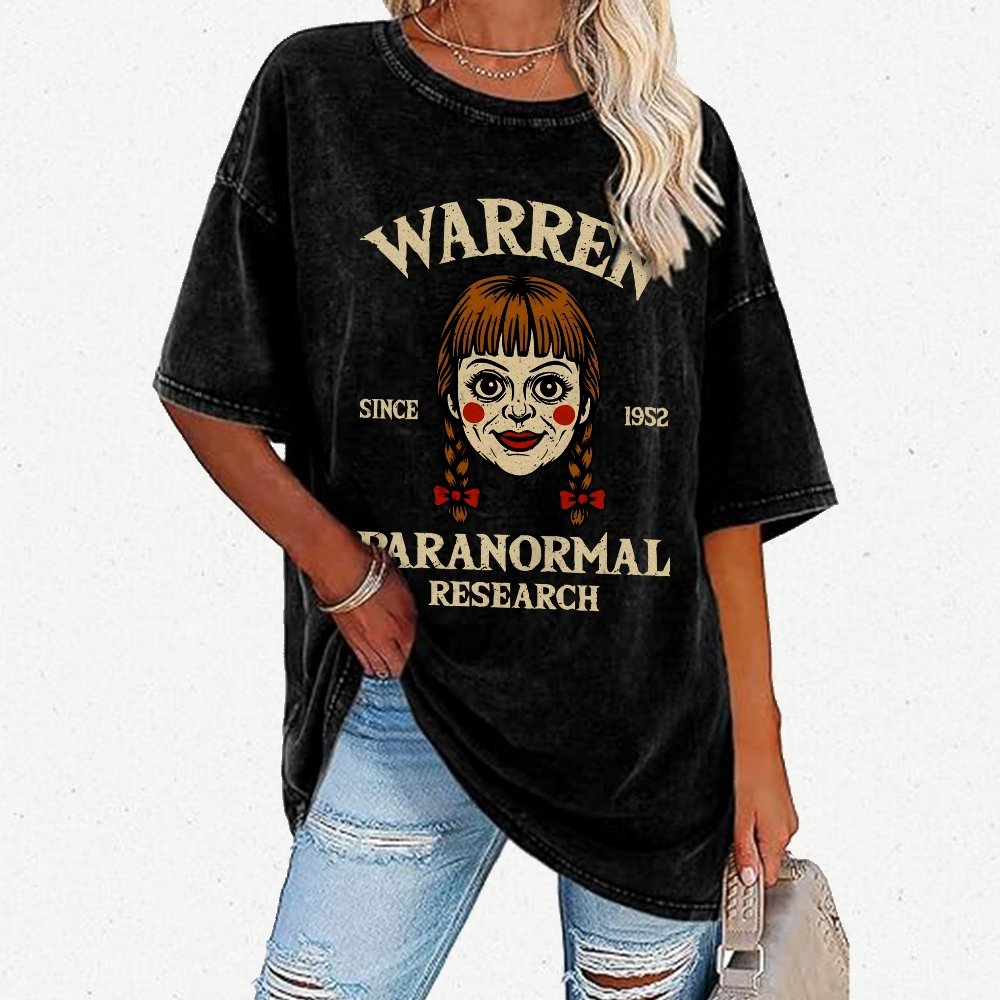 Warren Paranormal Research Vintage Distressed T-shirt