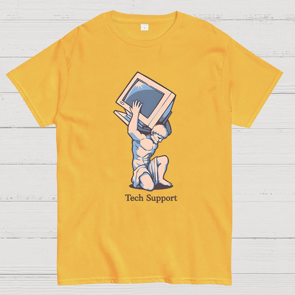 Tech Support Atlas Computer Geek T-Shirt