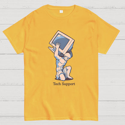 Tech Support Atlas Computer Geek T-Shirt