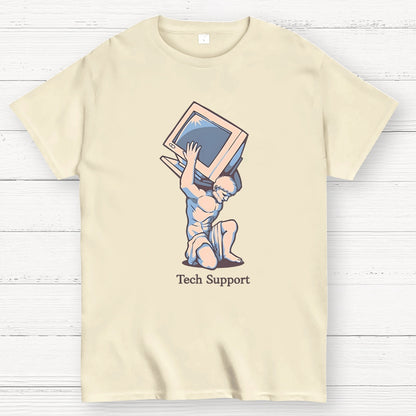 Tech Support Atlas Computer Geek T-Shirt