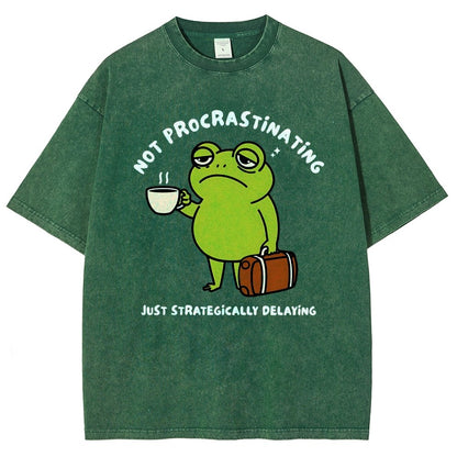 Not Procrastinating Vintage Distressed T-shirt