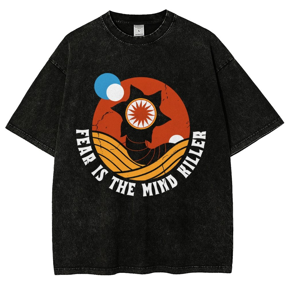 Fear Is The Mind Killer - Vintage Distressed Retro Scifi Vintage Distressed T-shirt