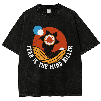 Fear Is The Mind Killer - Vintage Distressed Retro Scifi Vintage Distressed T-shirt