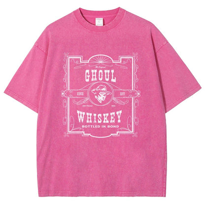 Ghoul Whiskey Vintage Distressed T-shirt