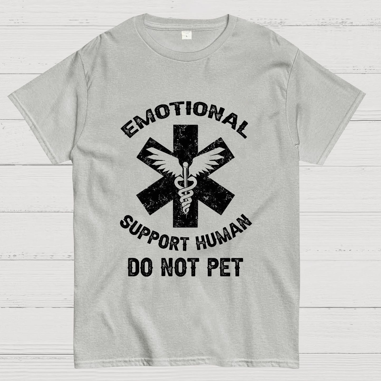 Emotional Support Human Do Not Pet Geeky T-Shirt