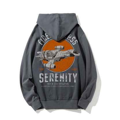 Retro Smugglers Nerdy Printed Back Cotton Hoodie