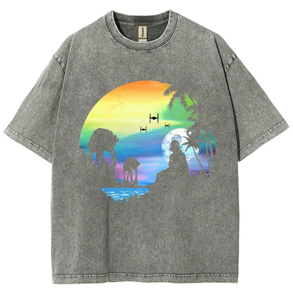 Conquer the paradise Vintage Distressed T-shirt